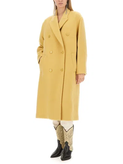 Isabel Marant Theodore Coat In Yellow