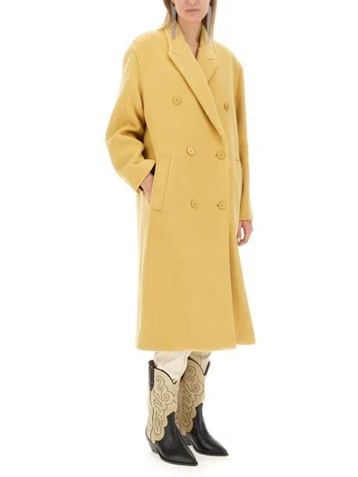 Isabel Marant Theodore Coat In Yellow