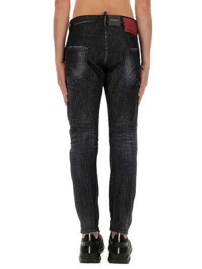 Dsquared2 Dsquared Men Tidy Biker Jeans In Animal Print