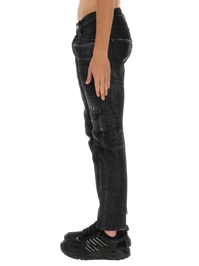Dsquared2 Dsquared Men Tidy Biker Jeans In Animal Print
