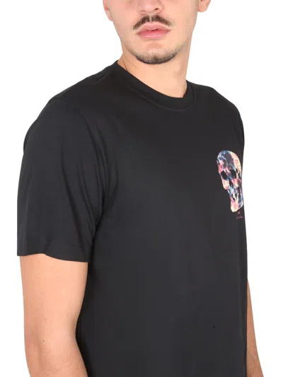 Ps By Paul Smith Tie Dye Skull Print T-shirt