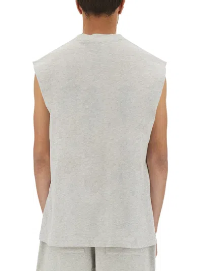 Represent Soft Fabric Sleeveless Crew Neck Top In Gray