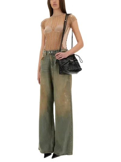 Diesel Contoured Knitwear Top With Modern Aesthetic In Brown
