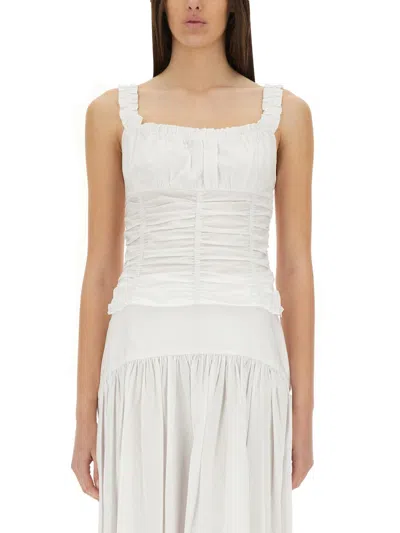 Staud Nic Top In White In White