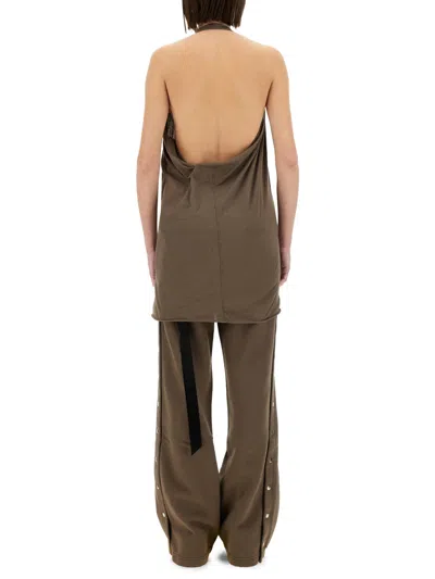 Rick Owens X Drkshdw Top "sally" In Brown