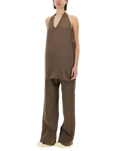 Rick Owens X Drkshdw Top "sally" In Brown