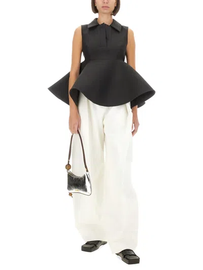 Jacquemus Le Haut Spalla Top In Black