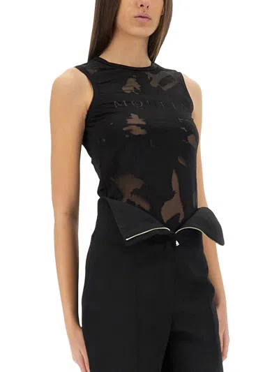 Alexander Mcqueen Women's Top A Inserts Top In Black
