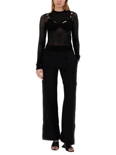 Off-white Off White 'net Arrow Bralette' Top In Black