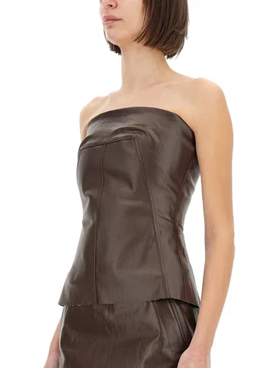 Rick Owens Top In Brown