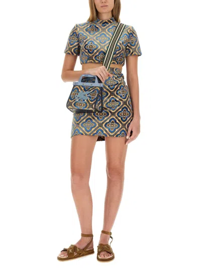 Etro Cropped Top Set High Neckline