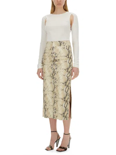 Helmut Lang Cut-out Fine-knit Jumper In White