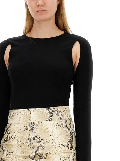 Helmut Lang Top Cut Out In Black