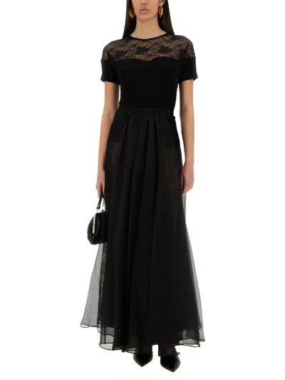Nina Ricci Top With Lace Insert