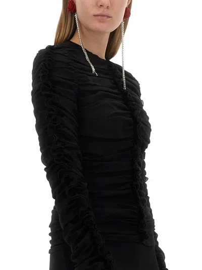 Magda Butrym Tops With Ruches In Black