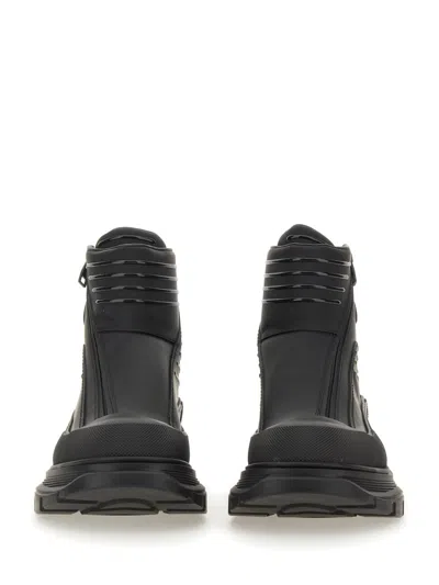 Alexander Mcqueen Men Tread Slick Motorcycle Boot In Multi