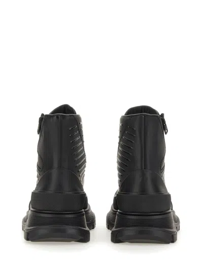 Alexander Mcqueen Men Tread Slick Motorcycle Boot In Multi
