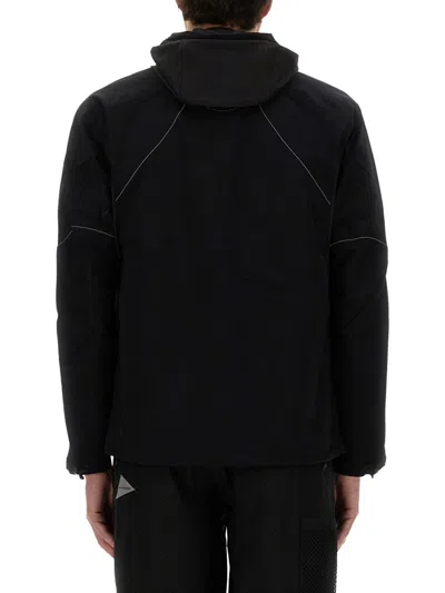 And Wander Logo Printed Hooded Jacket In Multi