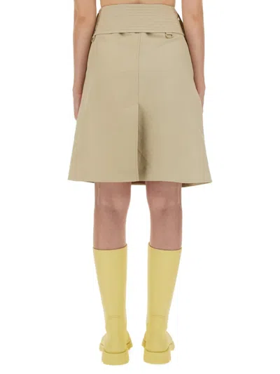 Burberry Trench Skirt In Neutral