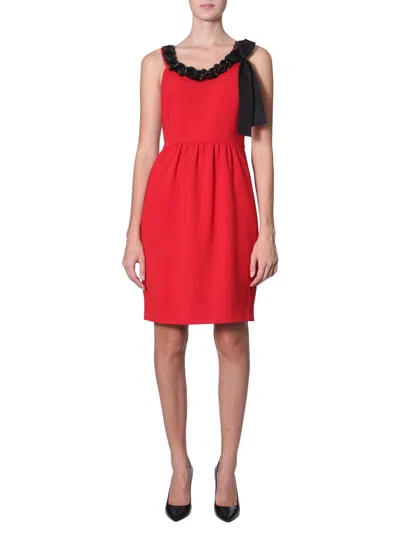 Moschino Tubino Dress In Red