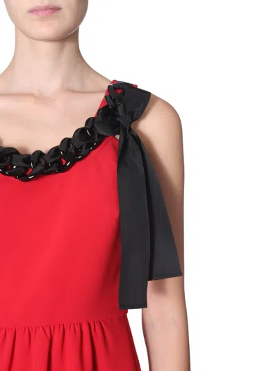 Moschino Tubino Dress In Red