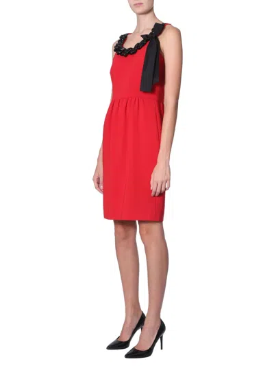 Moschino Tubino Dress In Red