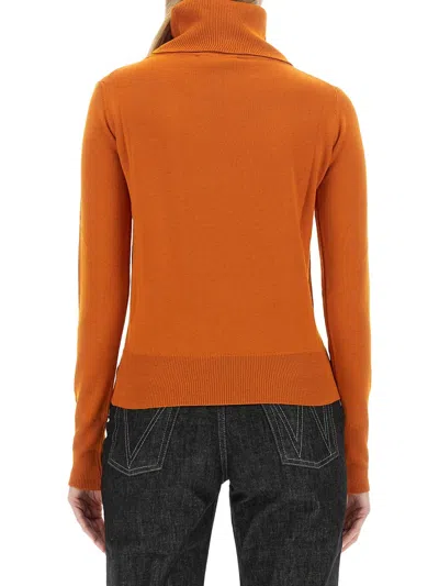 Vivienne Westwood Fitted Turtleneck Sweater With Ribbed Detailing