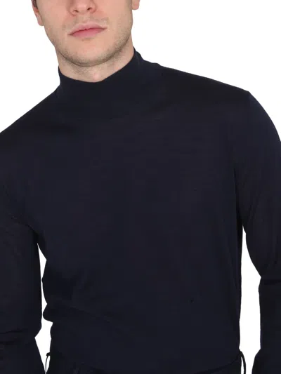 Pt Torino Turtleneck Shirt In Blue