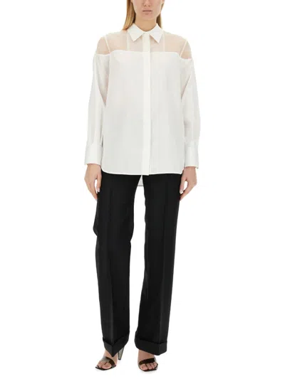 Helmut Lang Poplin Tux Shirt In Multi