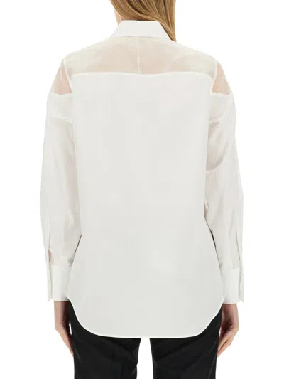 Helmut Lang Poplin Tux Shirt In Multi