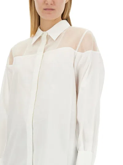 Helmut Lang Poplin Tux Shirt In Multi