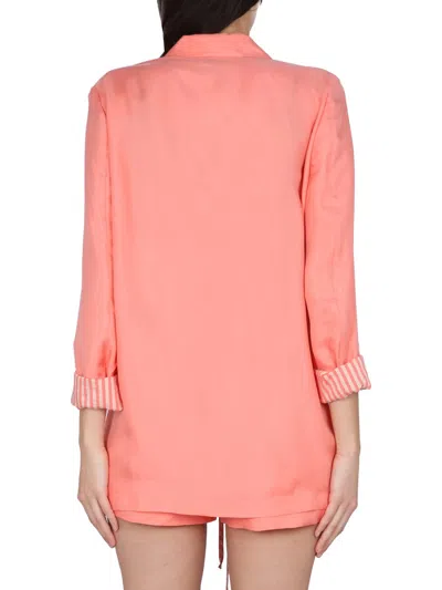 Alysi Twill Jacket In Pink
