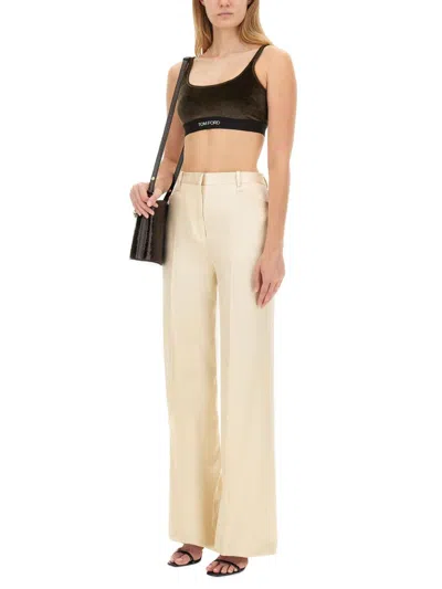 Tom Ford Twill Pants In White