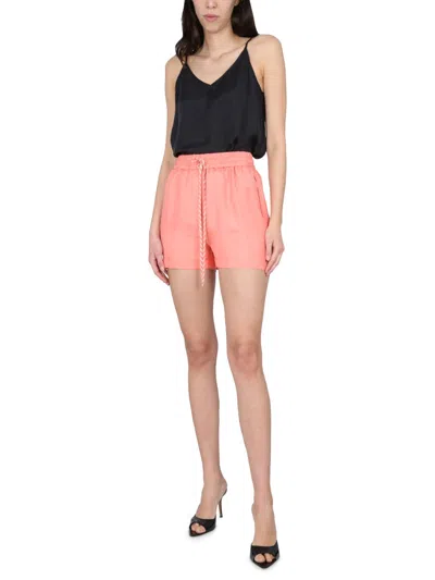 Alysi Twill Shorts In Pink