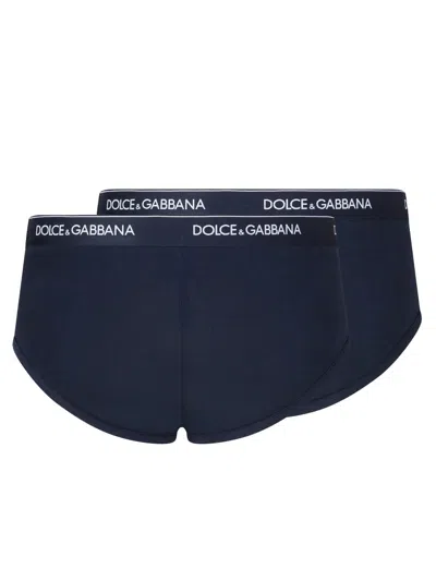 Dolce & Gabbana Two-pack Of Briefs In Blue