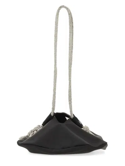 Kara Ufo Crystal-embellished Satin Shoulder Bag