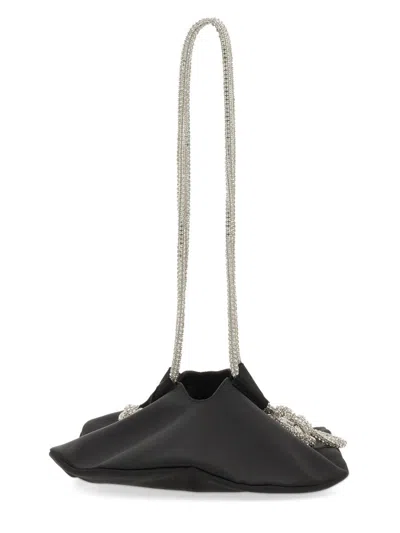 Kara Ufo Crystal-embellished Satin Shoulder Bag