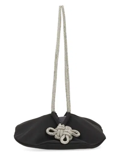 Kara Ufo Crystal-embellished Satin Shoulder Bag
