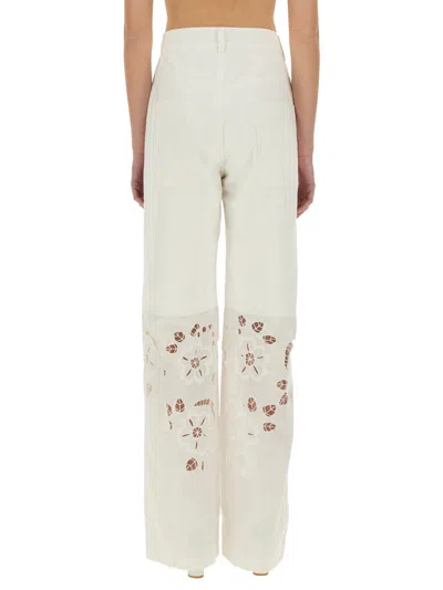 Marine Serre Women's Upcycled Linen Pants