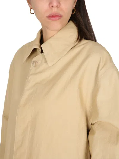 Maison Margiela Utility Style Trench Coat In Nude