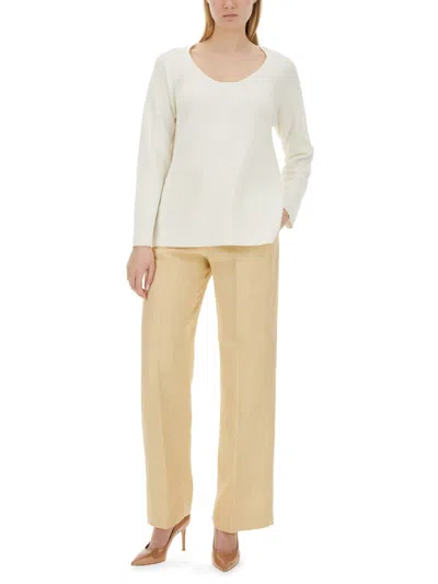 Fabiana Filippi V-neck Sweater In White
