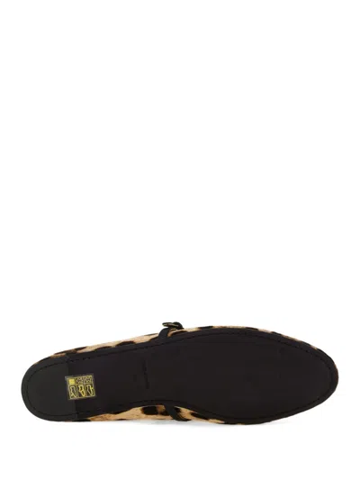 Dolce & Gabbana Velvet Ballerina In Animal Print