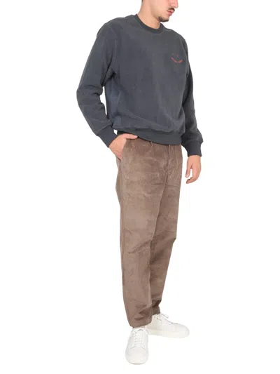 Ps By Paul Smith Ps Paul Smith Velvet Pants In Brown