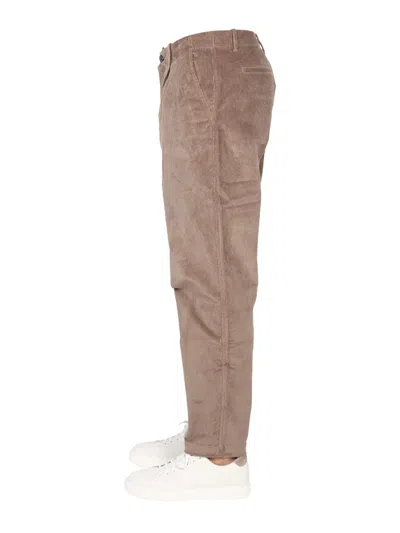 Ps By Paul Smith Ps Paul Smith Velvet Pants In Brown