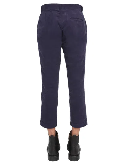 Ymc You Must Create Ymc Velvet Pants In Blue