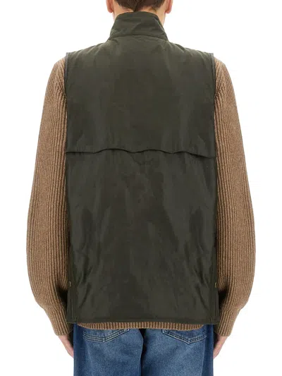 Barbour Vests With Logo In Gray