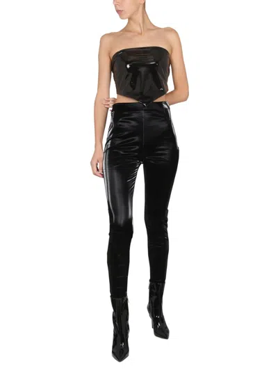 Rotate Birger Christensen Rotate Birgerchristensen Vinyl Leggings In Black