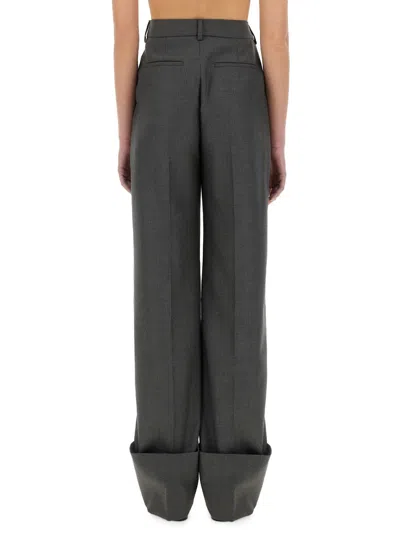 Valentino Virgin Wool Pants In Gray