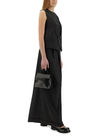 Moschino Scoop-neck Waistcoat In Black
