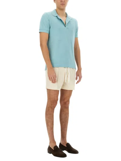 Tom Ford Viscose Blend Shorts In Black